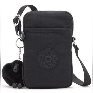 Kipling Black Tally Crossbody Phone Bag  Nylon Bag gorilla charm